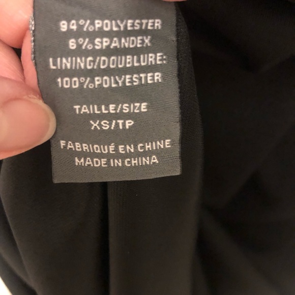 BLACK Sleeveless Mini Dress with Ruched Top & T Back Strap (Evening Wear) - Picture 10 of 12